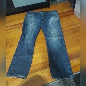 Mens Old‎ Navy Slim Jeans 36x30 distressed